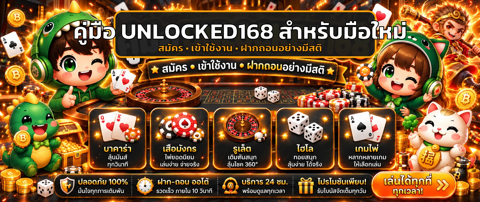 UNLOCKED168 คู่มือมือใหม่ | สมัคร ทางเข้า ฝากถอน